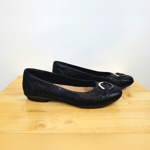 Clarks Elegant Black Women's Flats